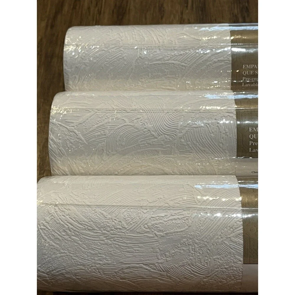 Architectural Inspirations Paintable Vinyl Wall Covering Lot Of 3 Rolls 533200L